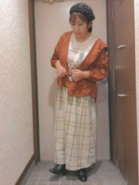 ゆんさん（レディース・154cm）の秋コーディネート