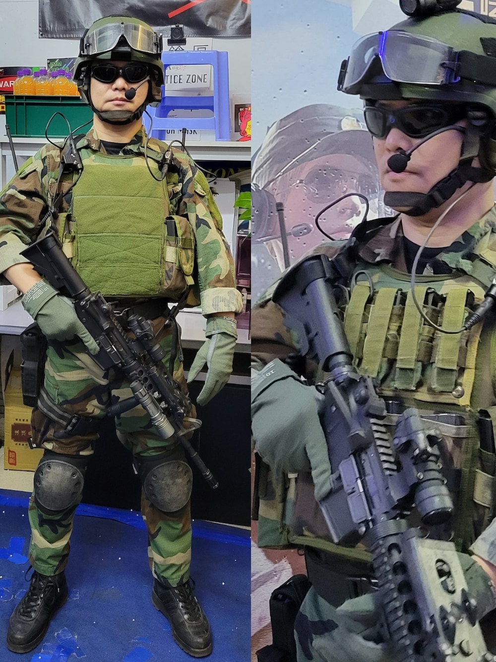 「Airsoft、Reenactment、Green Beret ODA/CIP Impression」｜「AWS Inc. PBPVのアイテム（ミリタリージャケット、その他）」を使った、Leo Yeungさん（メンズ・168cm）の秋コーディネートの1枚目の写真