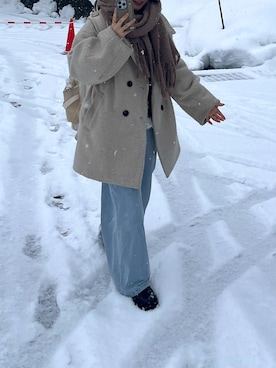 「moi tytto（モイテュット）のアイテム」を使った、茉さん（レディース・159cm）の冬コーディネート