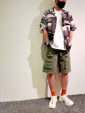 「surt（サート）のアイテム」を使った、minamiさん（メンズ・173cm）の夏コーディネート