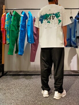 「B'2nd（ビーセカンド）のアイテム（パンツ）」を使った、minamiさん（メンズ・173cm）の夏コーディネート