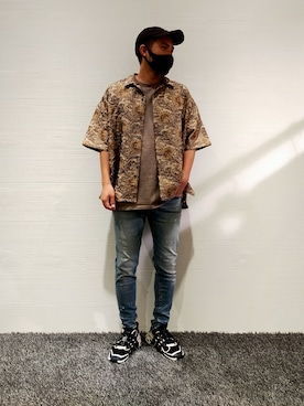 「surt（サート）のアイテム」を使った、minamiさん（メンズ・173cm）の夏コーディネート