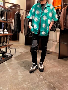 「RUN OF（ランオブ）のアイテム」を使った、minamiさん（メンズ・173cm）の春コーディネート