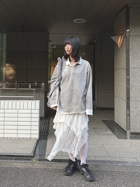 「LACOSTE（ラコステ）のアイテム」を使った、うるりらさん（レディース・163cm）の秋コーディネート