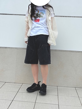 「WHIMSIC（ウィムジック）のアイテム」を使った、うるりらさん（レディース・163cm）の夏コーディネート
