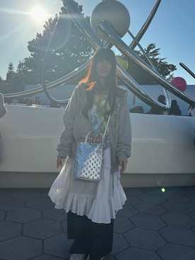 「ROSE BUD（ローズバッド）のアイテム（バッグ）」を使った、うるりらさん（レディース・163cm）の春コーディネート