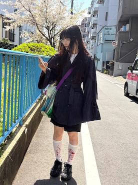 「jouetie（ジュエティ）のアイテム」を使った、うるりらさん（レディース・163cm）の春コーディネート