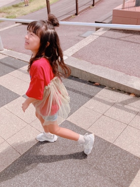 「アツいコーデ全部見せ」｜riiikaaa＊さん（キッズ・110cm）の夏コーディネート