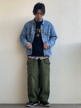 「Right-on（ライトオン）のアイテム（スウェット）」を使った、やっきーさん（メンズ・175cm）の冬コーディネート