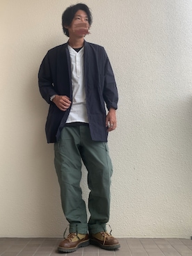「PROPPER（プロッパー）のアイテム（パンツ）」を使った、やっきーさん（メンズ・175cm）の秋コーディネート