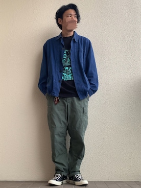 「PROPPER（プロッパー）のアイテム」を使った、やっきーさん（メンズ・175cm）の春コーディネート