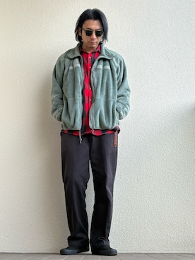 「Ray-Ban（レイバン）のアイテム」を使った、やっきーさん（メンズ・175cm）の冬コーディネート