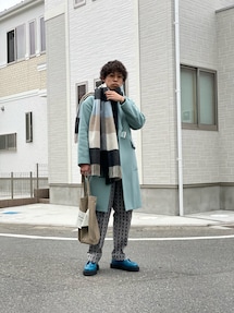 PUBLIC TOKYOカシミヤ混　タイロッケンコート PUBLIC TOKYOカシミヤ混タイロッケンコート