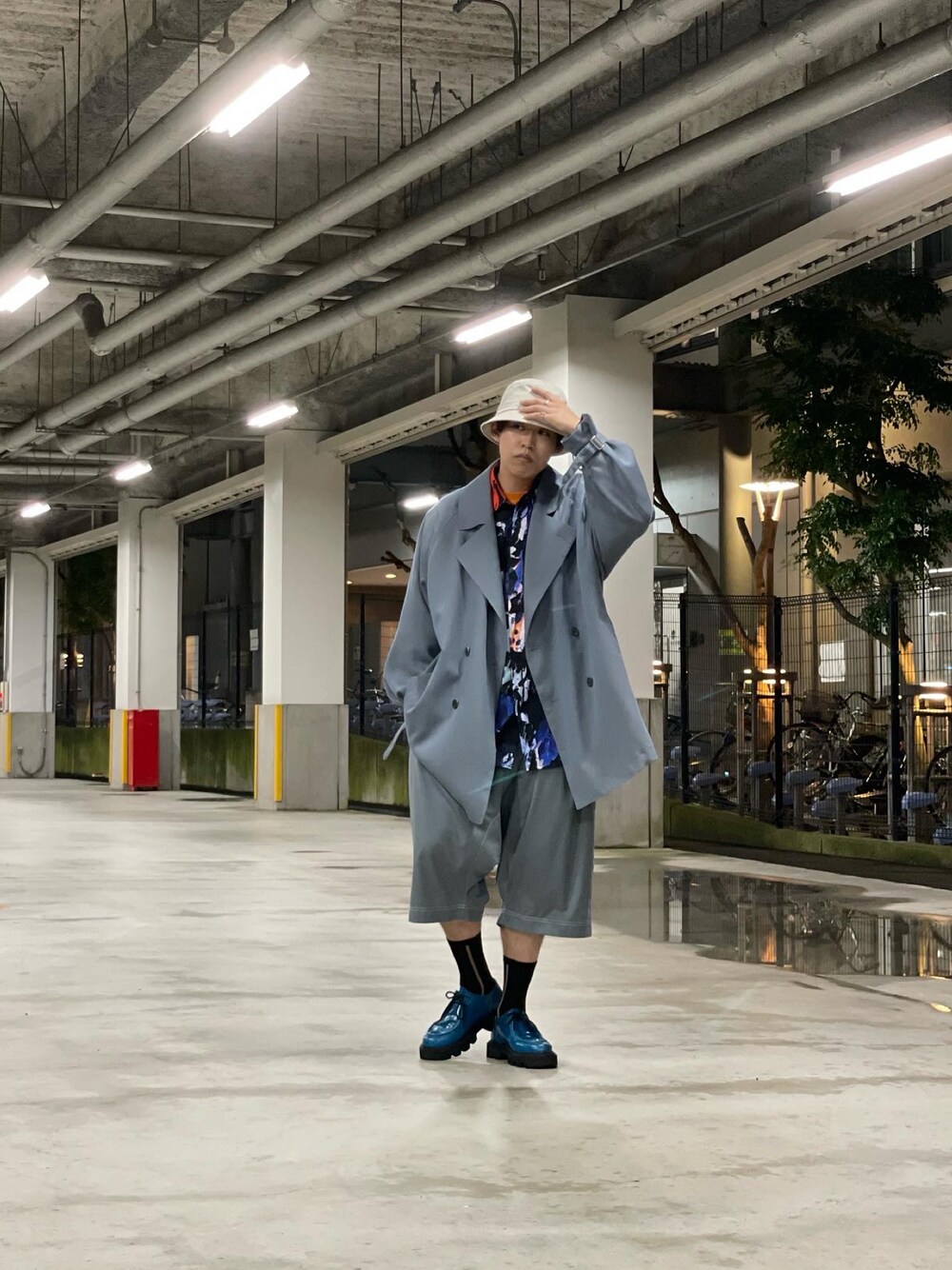 maison specialプライムオーバーツイルダブルショートコート