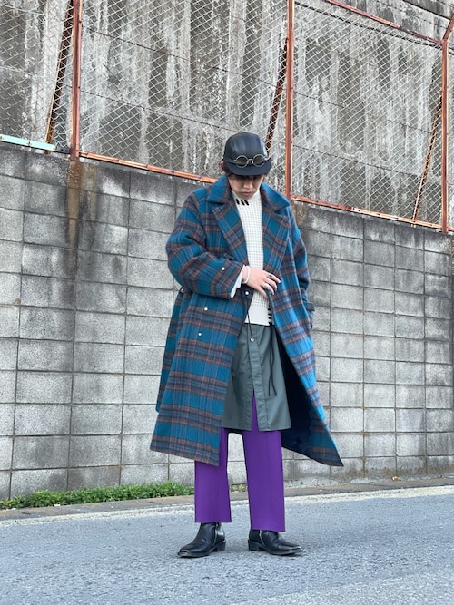 【超美品】MAISON SPECIAL ウールシャギーチェックコート 1640847253_500.jpg