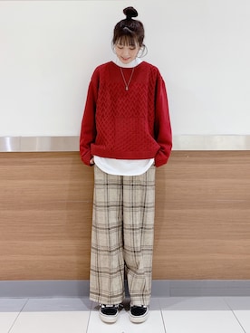 ❁︎non❁︎さん（レディース・169cm）の秋コーディネート