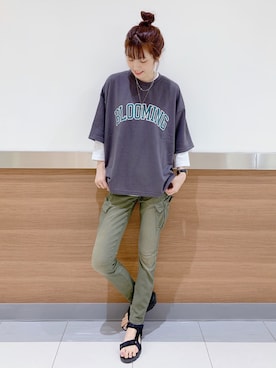 「BACK NUMBER（バックナンバー）のアイテム（アンサンブル）」を使った、❁︎non❁︎さん（レディース・169cm）の夏コーディネート