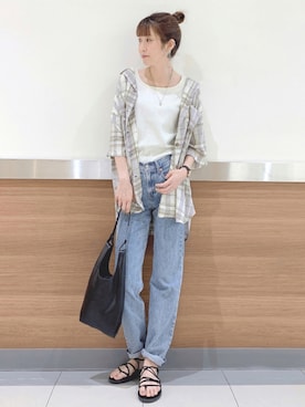 ❁︎non❁︎さん（レディース・169cm）の夏コーディネート