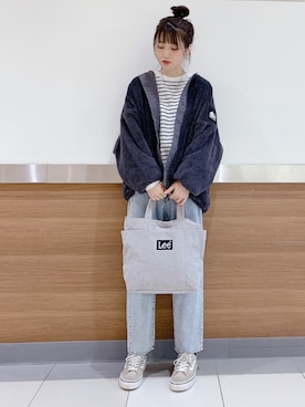 「CAMP7（キャンプセブン）のアイテム（その他アウター）」を使った、❁︎non❁︎さん（レディース・169cm）の秋コーディネート
