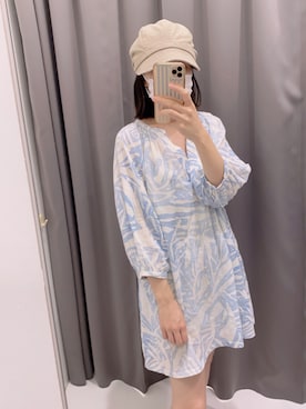 「H&M（エイチ・アンド・エム）のアイテム（チュニック）」を使った、窓辺さん（レディース・163cm）の秋コーディネート
