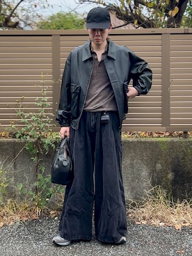 「アイテム（イヤリング）」を使った、ゐをりさん（メンズ・171cm）の秋コーディネート