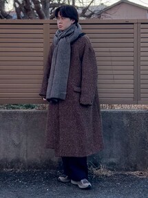 LIDNM（リドム）の「LINEN WOOL FATIGUE PANTS（カーゴパンツ）」 - WEAR