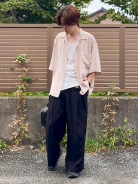 「アイテム（イヤリング）」を使った、ゐをりさん（メンズ・171cm）の秋コーディネート