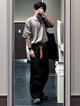 ゐをりさん（メンズ・171cm）の夏コーディネート