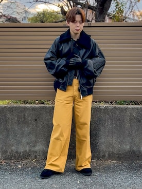 「アイテム（メッセンジャーバッグ）」を使った、ゐをりさん（メンズ・171cm）の冬コーディネート