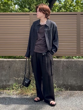 「アイテム（イヤリング）」を使った、ゐをりさん（メンズ・171cm）の秋コーディネート
