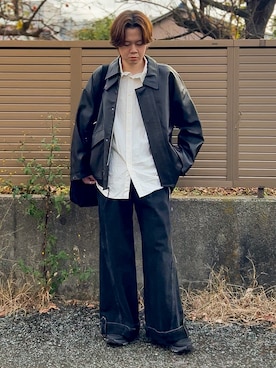 「アイテム（イヤリング）」を使った、ゐをりさん（メンズ・171cm）の秋コーディネート