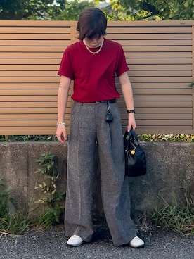 「アイテム（イヤリング）」を使った、ゐをりさん（メンズ・171cm）の秋コーディネート
