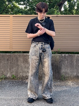 「アイテム（イヤリング）」を使った、ゐをりさん（メンズ・171cm）の夏コーディネート