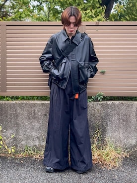「アイテム（イヤリング）」を使った、ゐをりさん（メンズ・171cm）の秋コーディネート
