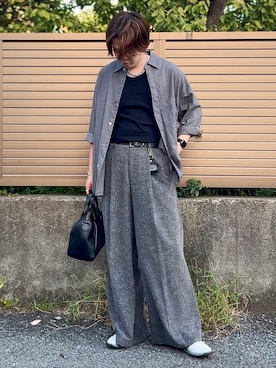 「アイテム（イヤリング）」を使った、ゐをりさん（メンズ・171cm）の秋コーディネート