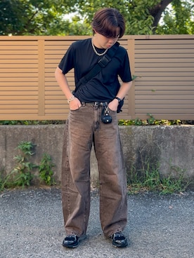 「アイテム（メッセンジャーバッグ）」を使った、ゐをりさん（メンズ・171cm）の秋コーディネート