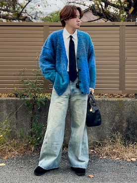 「アイテム（イヤリング）」を使った、ゐをりさん（メンズ・171cm）の秋コーディネート