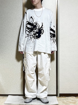 「SPINNS（スピンズ）のアイテム（リング）」を使った、ゐをりさん（メンズ・171cm）の冬コーディネート