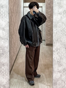 ゐをりさん（メンズ・171cm）の秋コーディネート