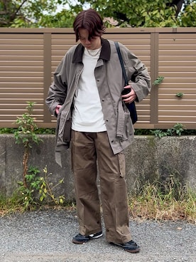 「アイテム（イヤリング）」を使った、ゐをりさん（メンズ・171cm）の秋コーディネート