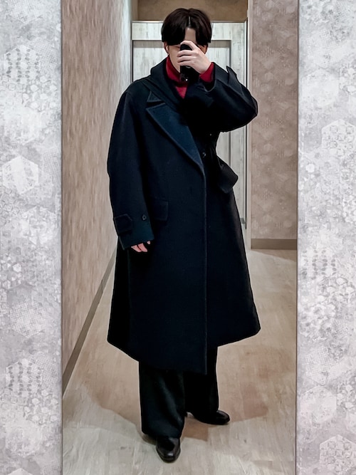 ジャケット・アウター LIDNM Super140s OFFICER COAT CHARCOAL LIDNM（リドム）の「SUPER140S OFFICER COAT（チェスターコート