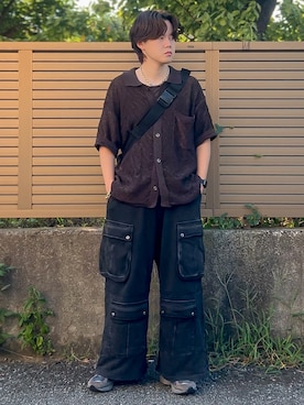 「アイテム（メッセンジャーバッグ）」を使った、ゐをりさん（メンズ・171cm）の秋コーディネート