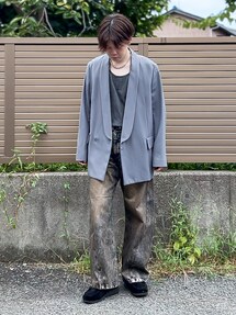 LIDNM（リドム）の「MINIMAL SHAWL COLLAR JK（テーラードジャケット