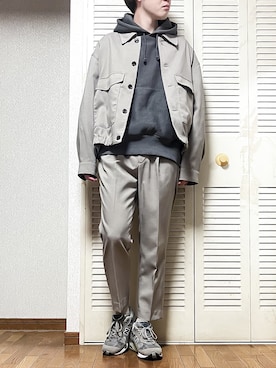 「チョコ色に染まれ」｜「アイテム（セットアップ）」を使った、ゐをりさん（メンズ・171cm）の冬コーディネート