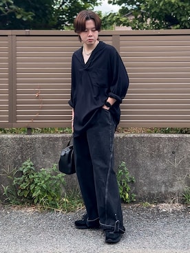 「アイテム（ボストンバッグ）」を使った、ゐをりさん（メンズ・171cm）の秋コーディネート