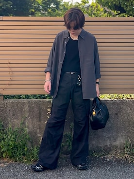 「アイテム（ボストンバッグ）」を使った、ゐをりさん（メンズ・171cm）の秋コーディネート