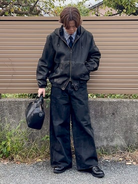 「アイテム（ブルゾン）」を使った、ゐをりさん（メンズ・171cm）の秋コーディネート