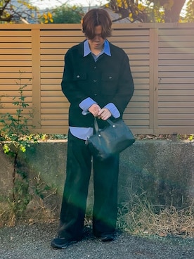 「アイテム（ブレスレット）」を使った、ゐをりさん（メンズ・171cm）の秋コーディネート