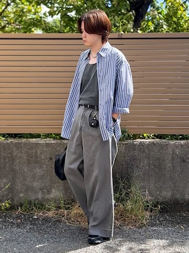 「アイテム（ボストンバッグ）」を使った、ゐをりさん（メンズ・171cm）の秋コーディネート