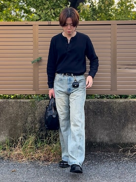 「アイテム（ボストンバッグ）」を使った、ゐをりさん（メンズ・171cm）の秋コーディネート